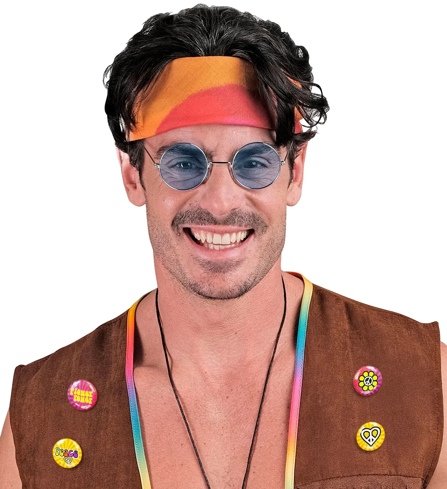 Pack de Chapas Hippies Flower Power Complementos Hippies Widmann