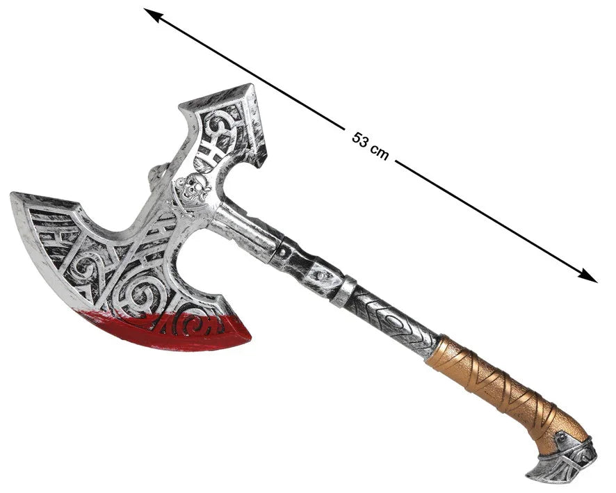 Hacha de Guerrero Vikingo Sangrienta Complementos Vikingos Atosa