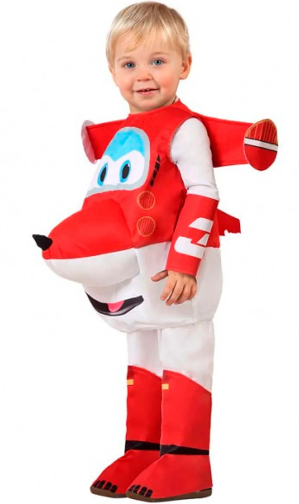 Disfraz de Avión Jett Super Wings Infantil Cuentos y Dibujos Animados Atosa