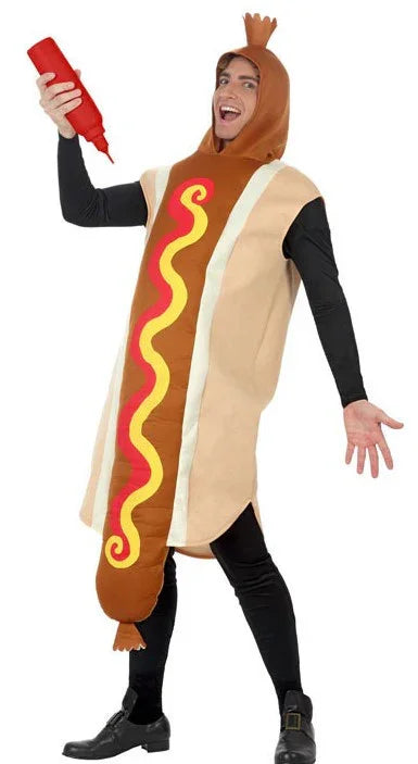 Disfraz de Perrito Caliente para Adulto Comida, Bebida y Fruta Atosa