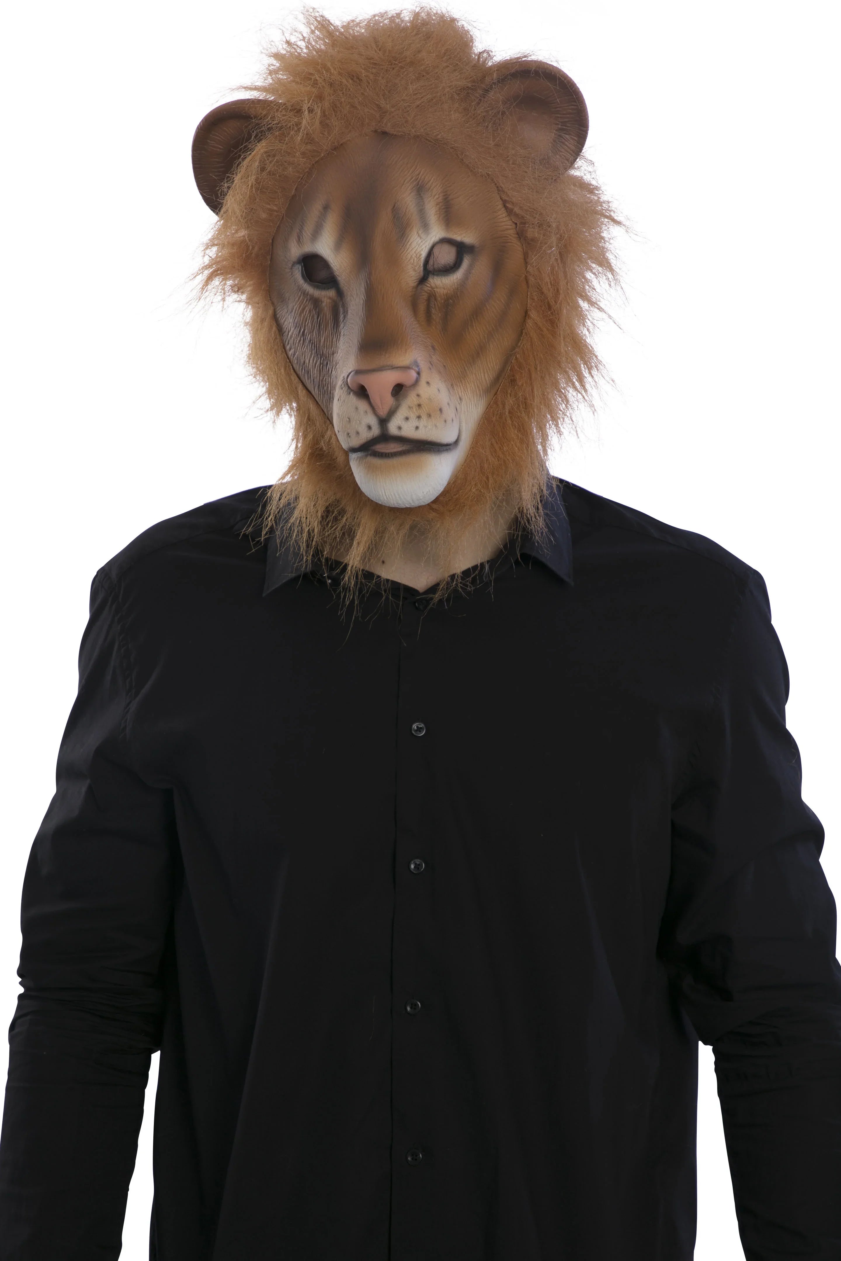 Máscara de León con Melena de Pelo León EuroCarnavales