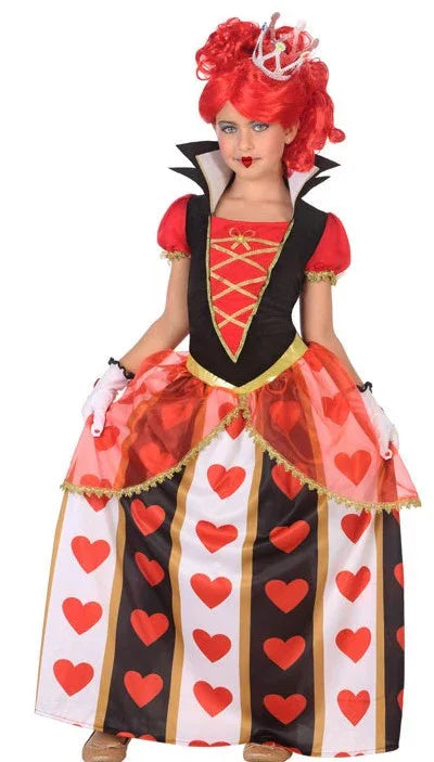 Disfraz de Reina de Corazones para Niña Reina de Corazones Atosa