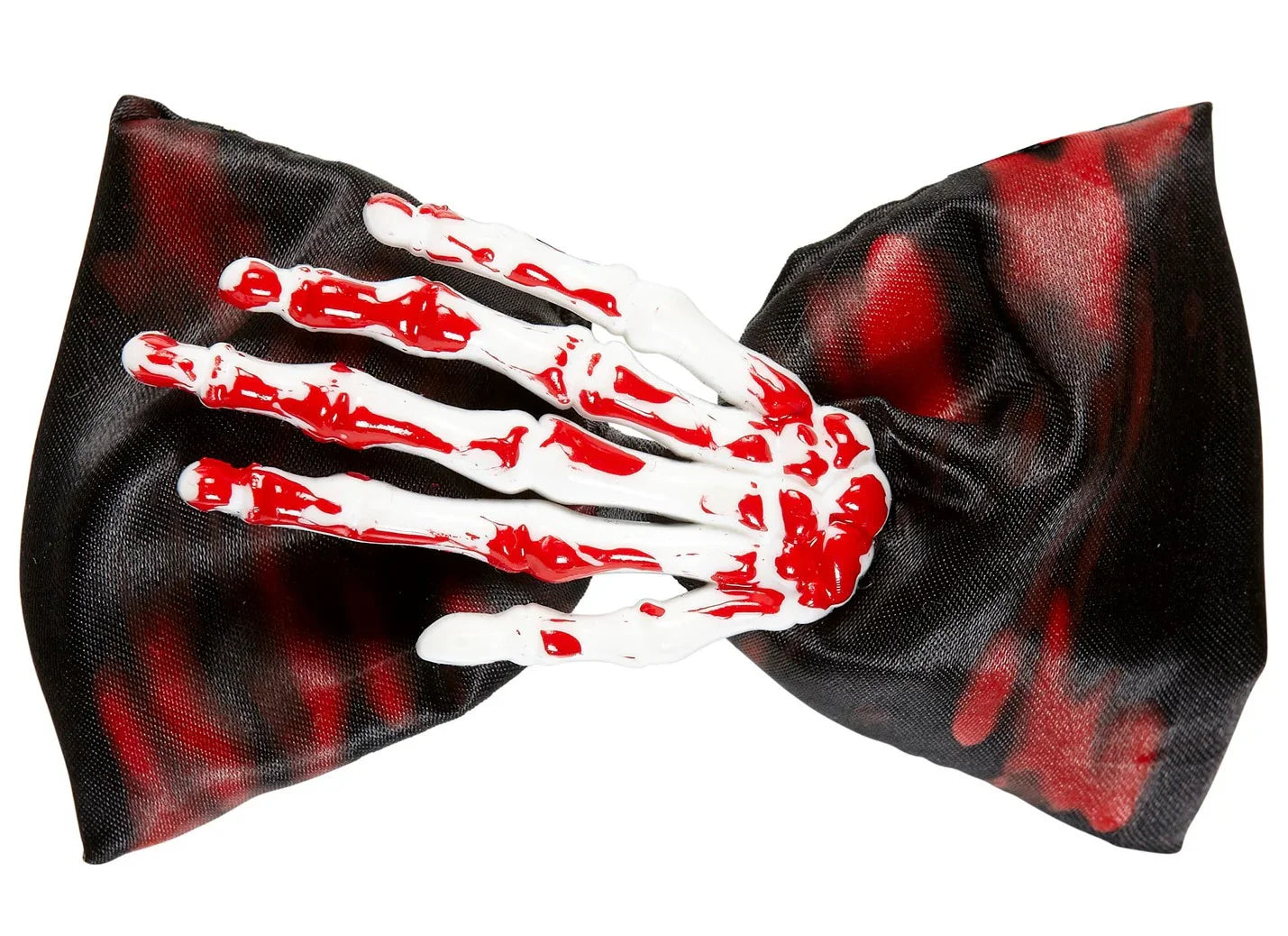 Pajarita Sangrienta con Mano de Esqueleto Complementos Halloween Widmann