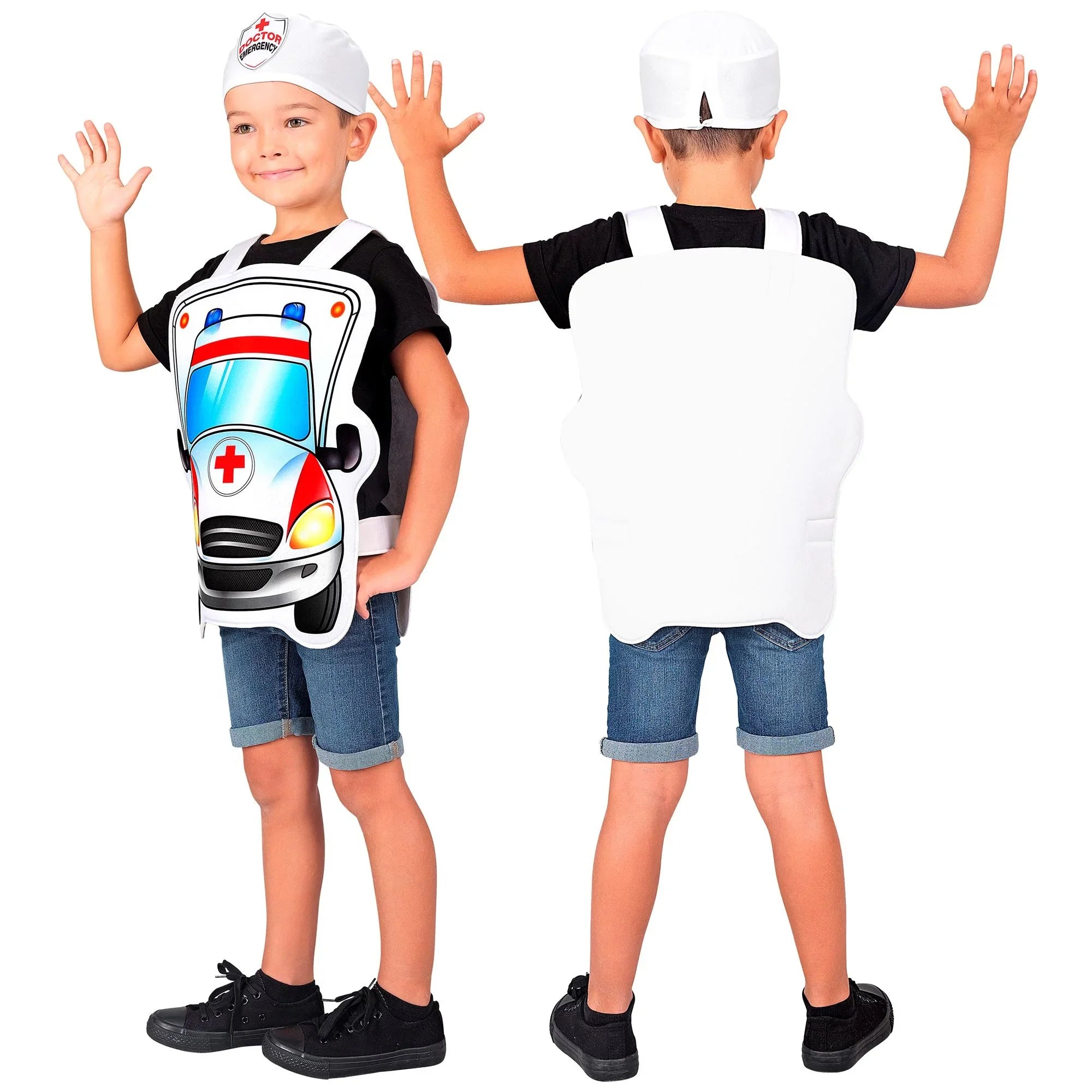 Disfraz de Médico con Ambulancia Infantil Médicos y Enfermeras Infantiles Widmann