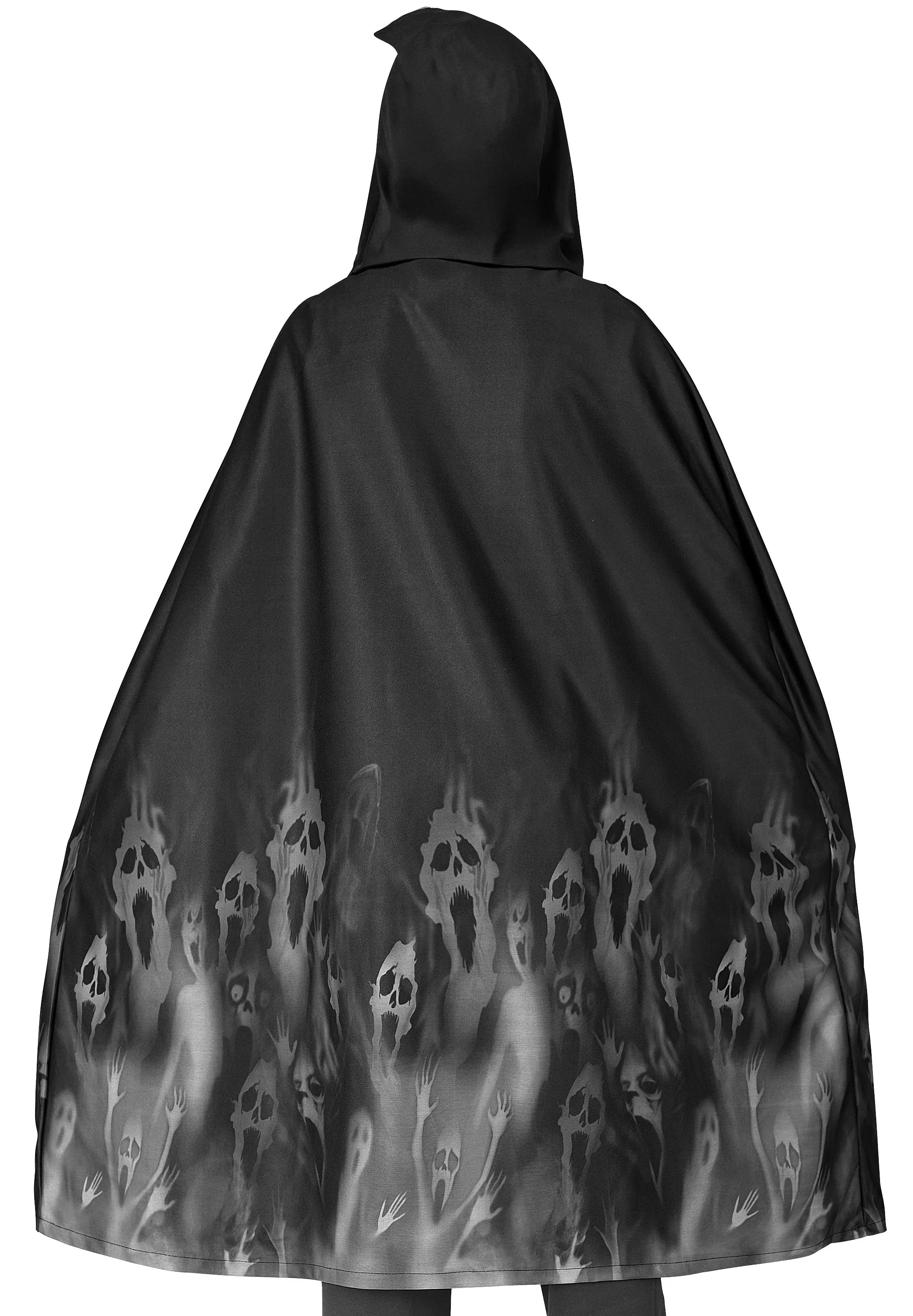 Capa con Capucha Negra con Fantasmas Infantil Capas Widmann