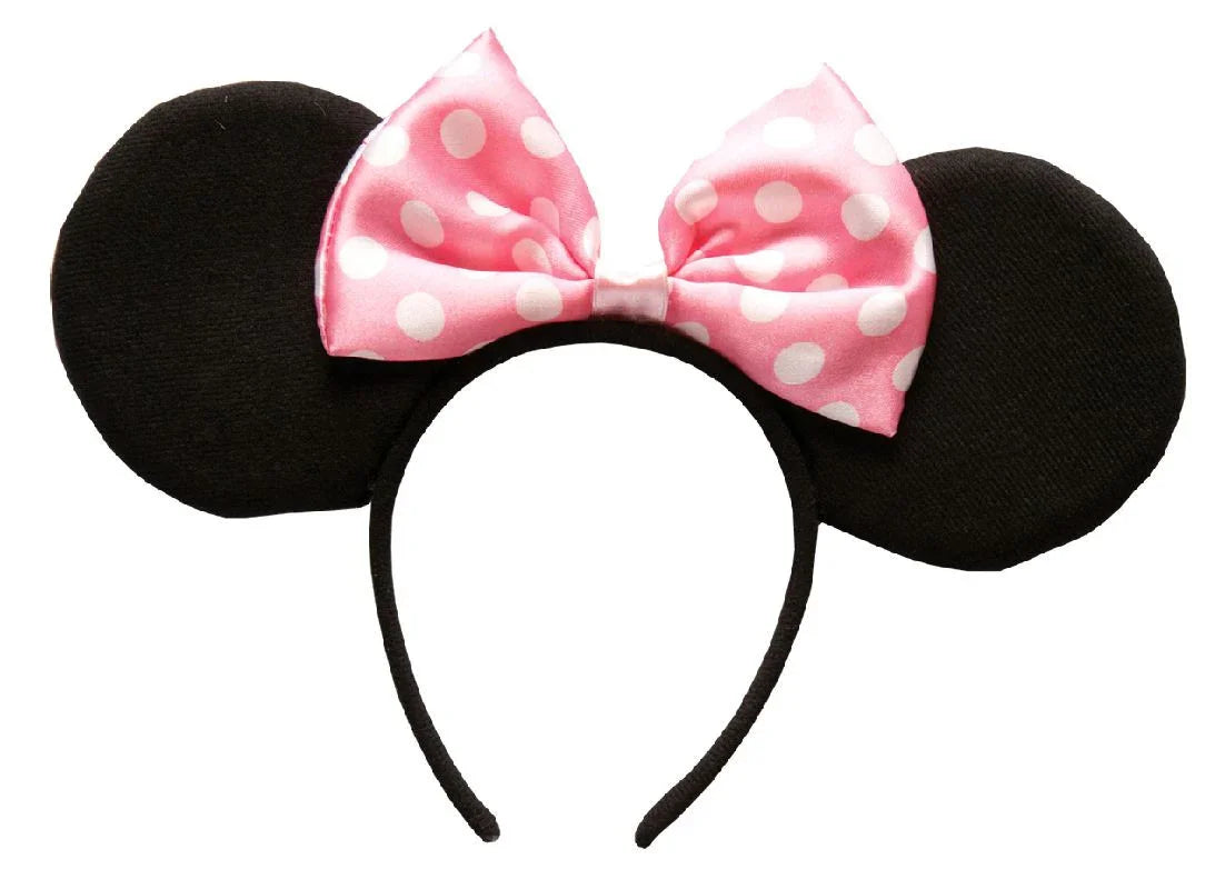 Diadema de Minnie Mouse con Orejas y Lazo Rosa Mickey Mouse & Minnie Mouse Rubies