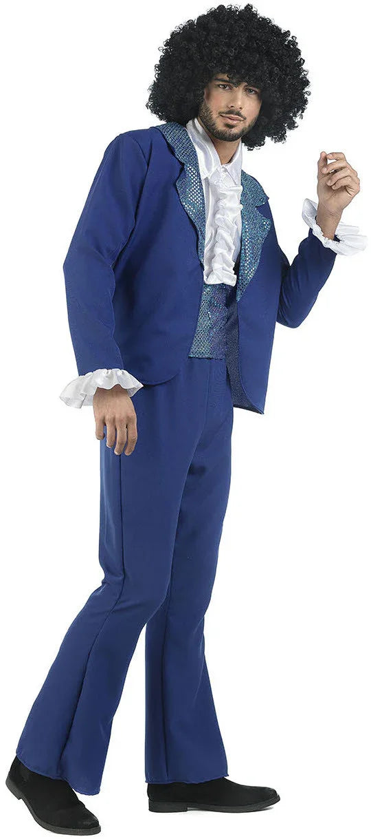 Disfraz Disco Azul Premium para Adulto Discotequeros Limit Sport