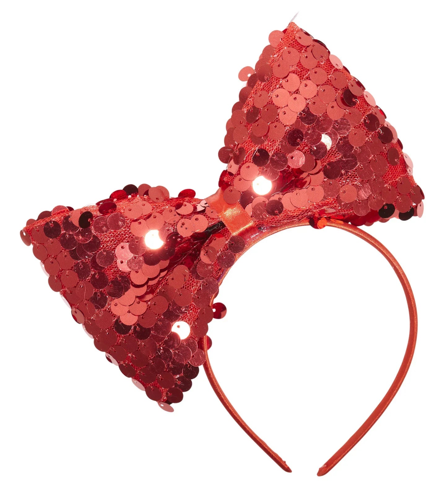 Diadema con Lazo Rojo de Lentejuelas Accesorios para la Cabeza Widmann
