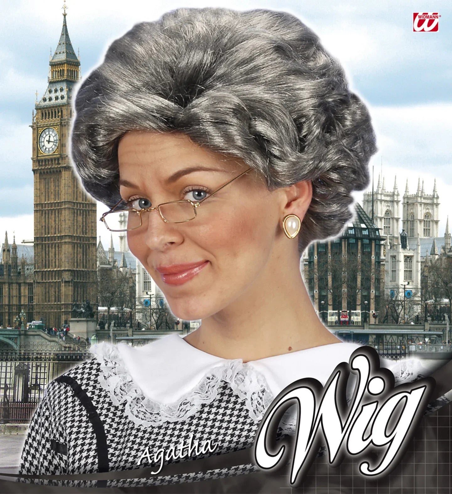 Peluca de Abuela con Pelo Gris Pelucas Canosas Widmann