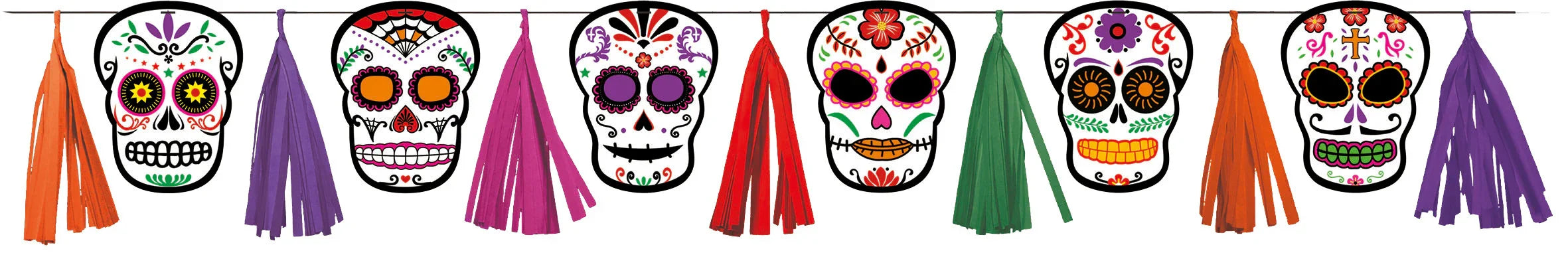 Guinalda de Catrina con Calaveras Mexicanas Guirnaldas EuroCarnavales