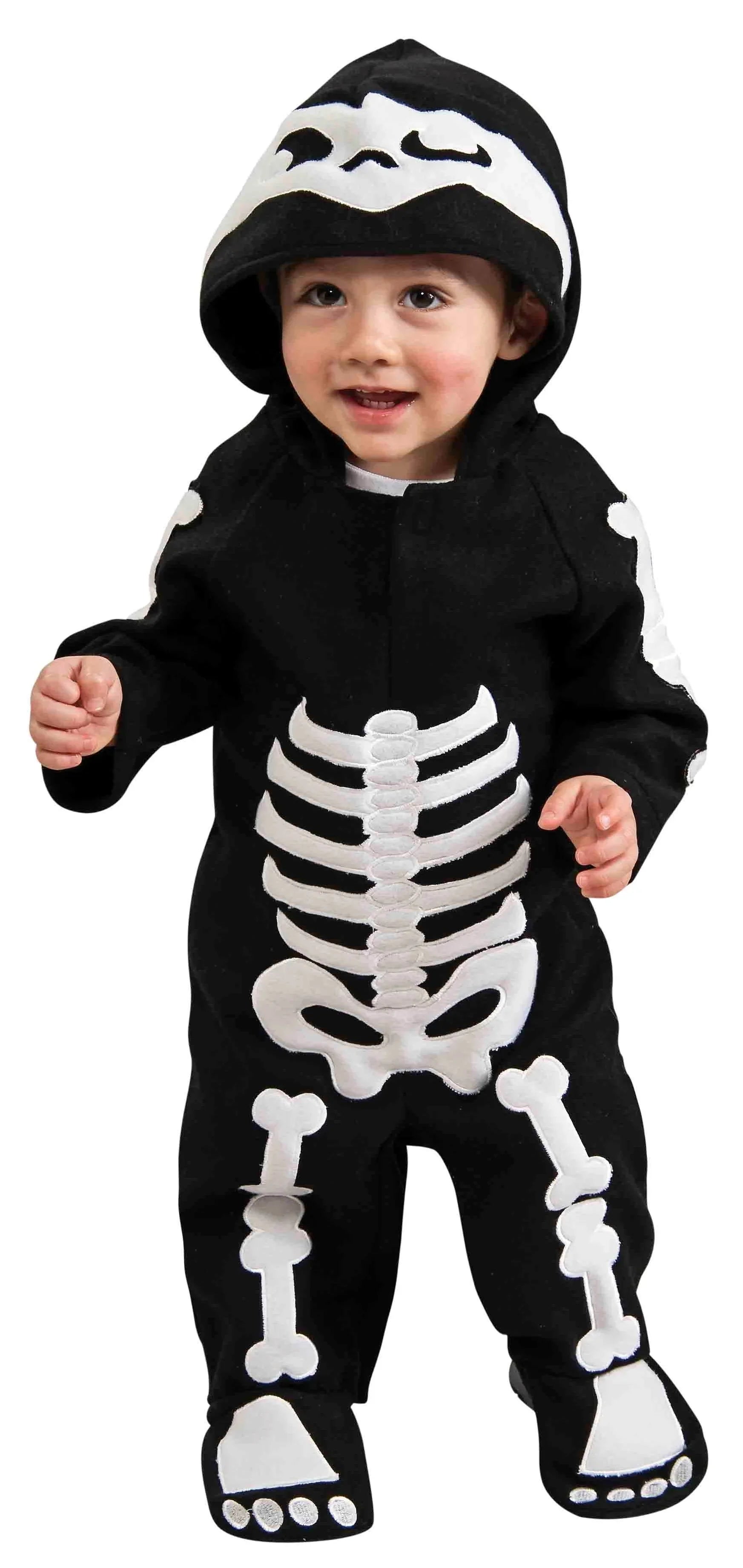 Disfraz de Esqueleto con Capucha para Bebé Esqueletos Rubies