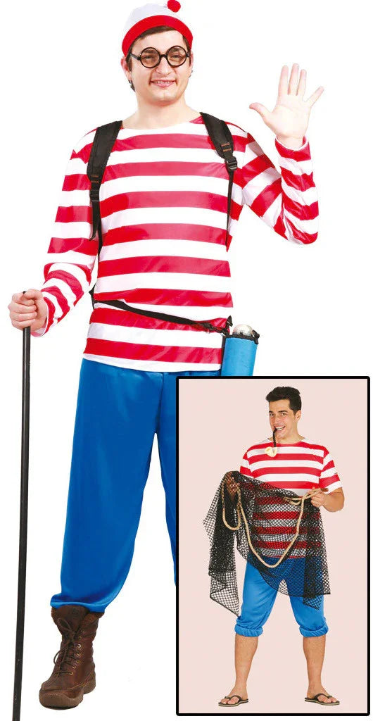 Disfraz de Wally Excursionista para Adulto Cuentos y Dibujos Animados Guirca