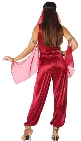 Disfraz de Princesa Árabe Rojo para Mujer Árabes Atosa