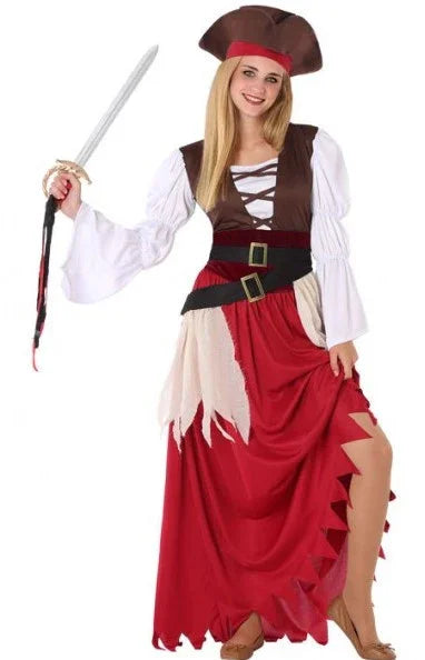 Disfraz de Pirata Corsaria para Niña Piratas Infantiles Atosa De 13 a 15 años