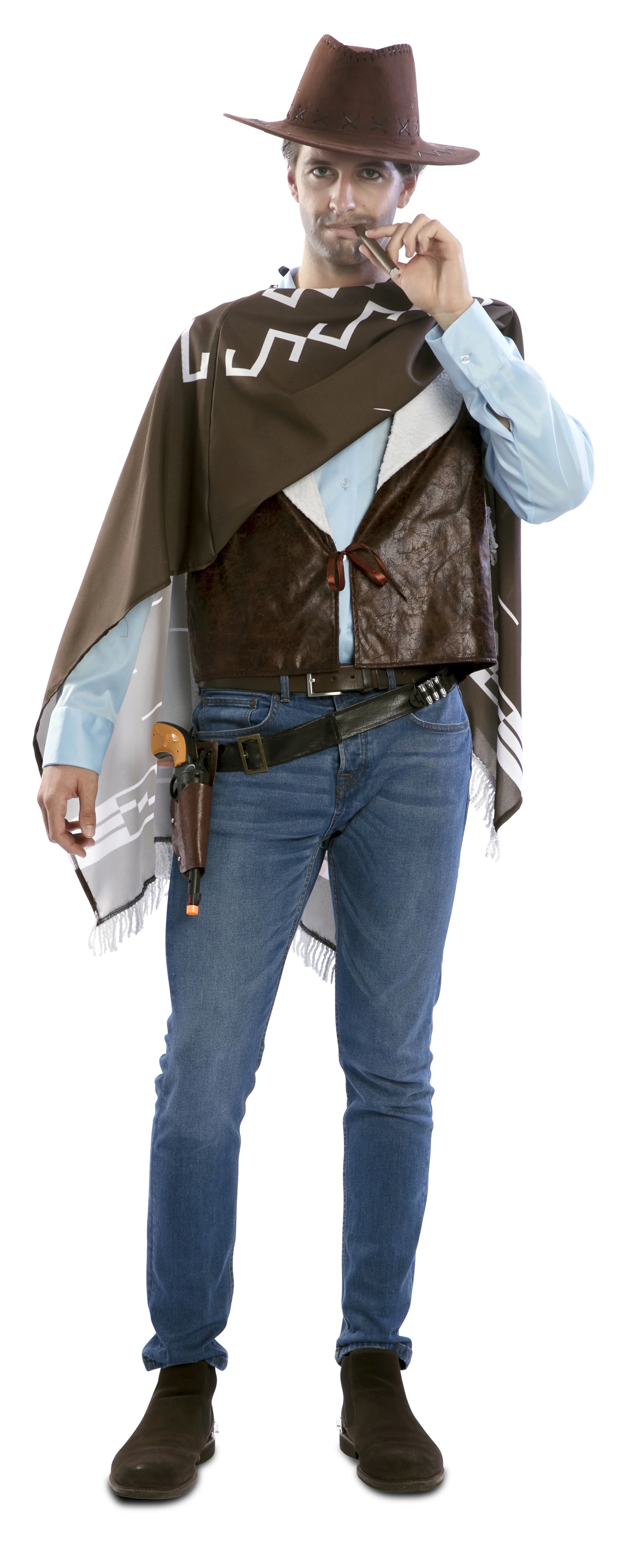 Disfraz de Vaquero Clint Eastwood para Hombre Vaquero EuroCarnavales