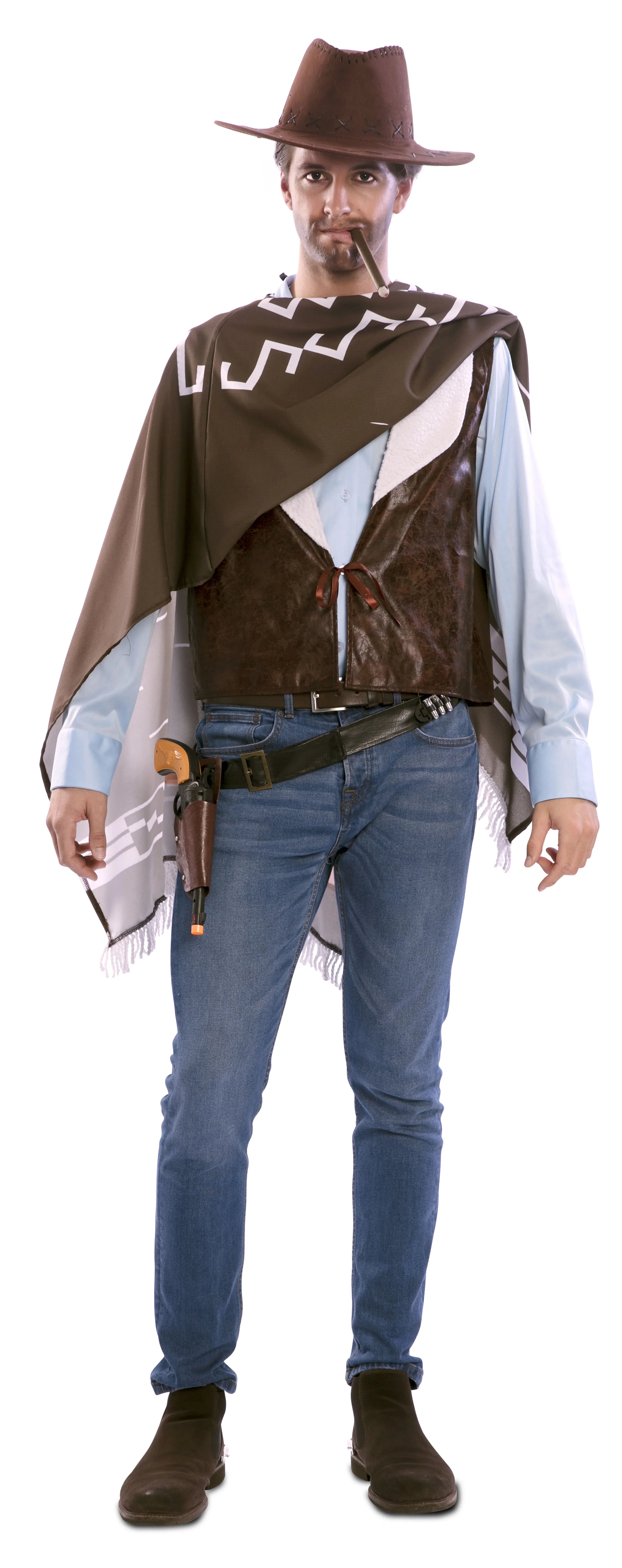Disfraz de Vaquero Clint Eastwood para Hombre Vaquero EuroCarnavales