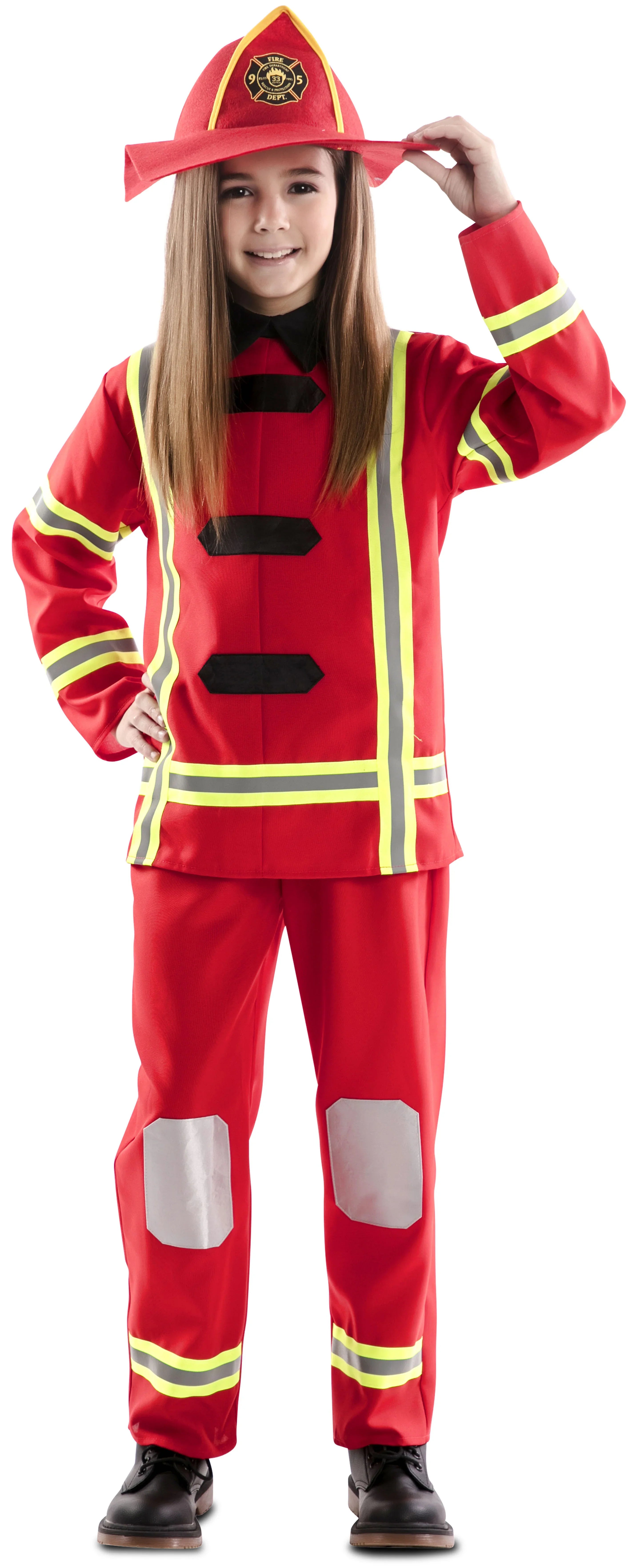 Disfraz de Bombero Rojo Infantil Bombero EuroCarnavales