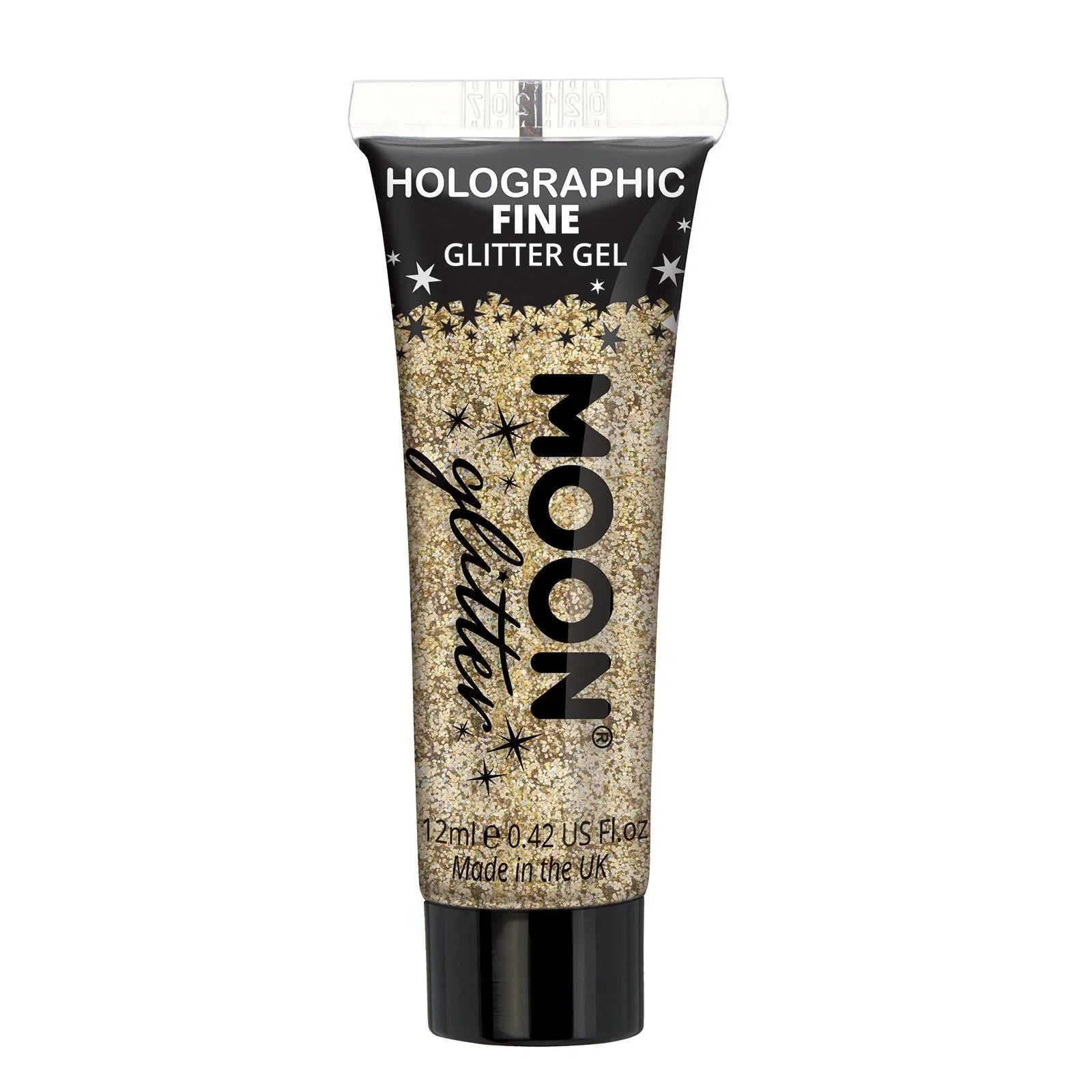 Gel de Purpurina Holográfica Fina en Colores Purpurina y Escarcha Smiffys