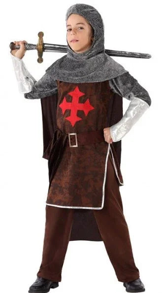 Disfraz de Caballero Medieval Cruzado para Niño Caballeros y Cruzados Medievales Atosa
