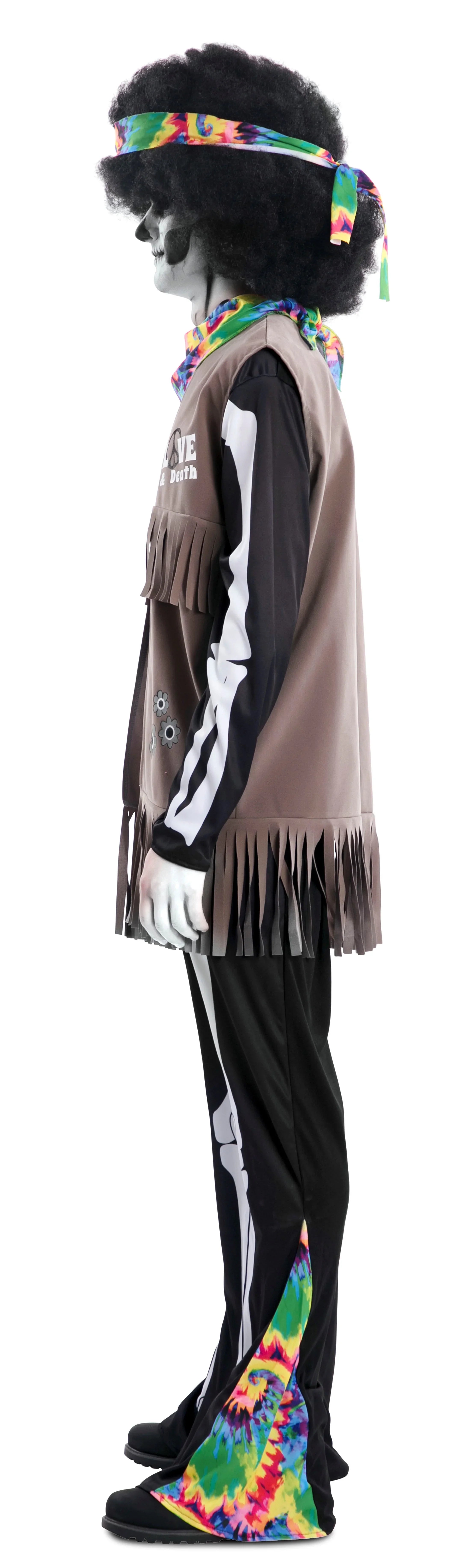 Disfraz de Esqueleto Hippie para Adulto Esqueletos EuroCarnavales