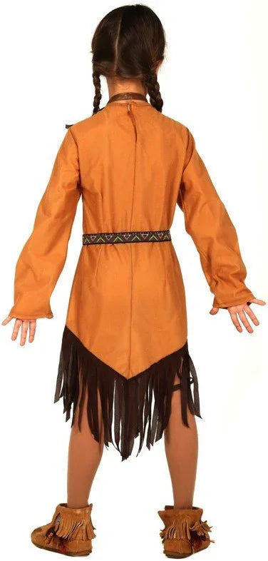 Disfraz de India Salvaje para Niña Indio Guirca