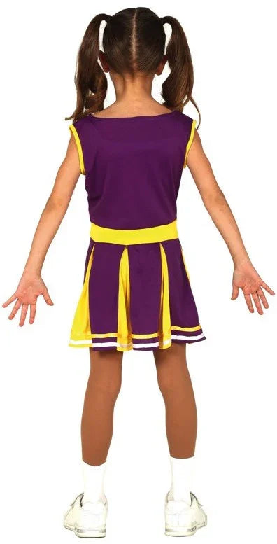 Disfraz de Animadora Morado para Niña Animadoras Guirca