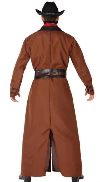Disfraz de Vaquero con Abrigo Largo para Hombre Vaquero Atosa