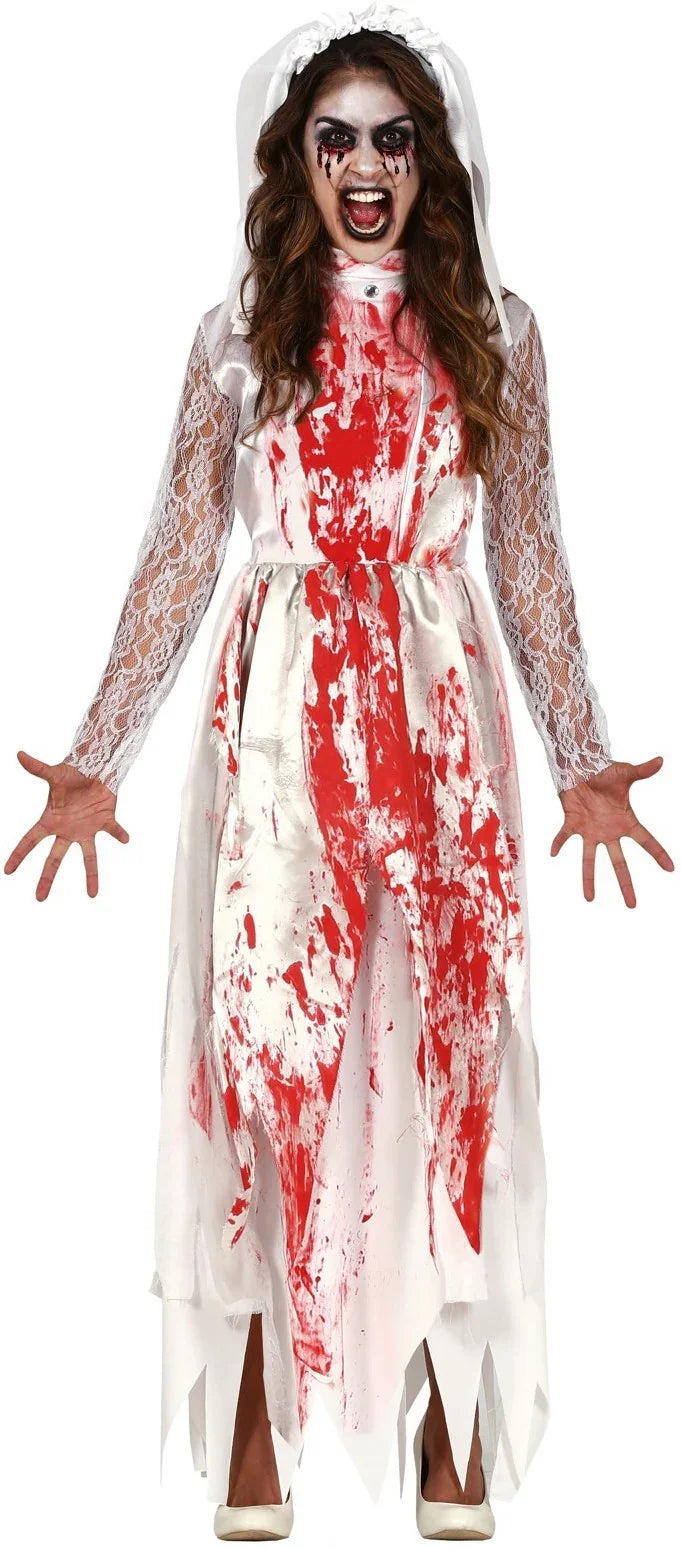 Disfraz de Novia Sangrienta para Mujer Disfraces Halloween Guirca