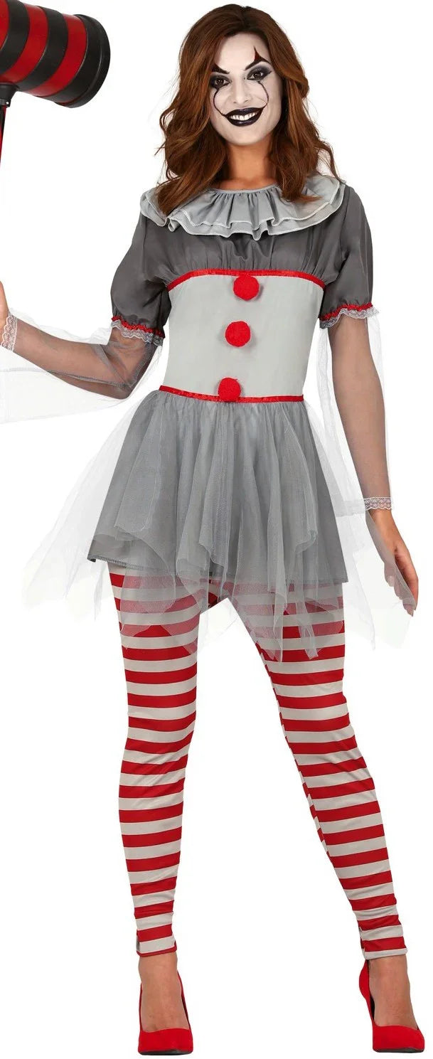 Disfraz de Penny la Payasa Diabólica para Adulto Pennywise Guirca