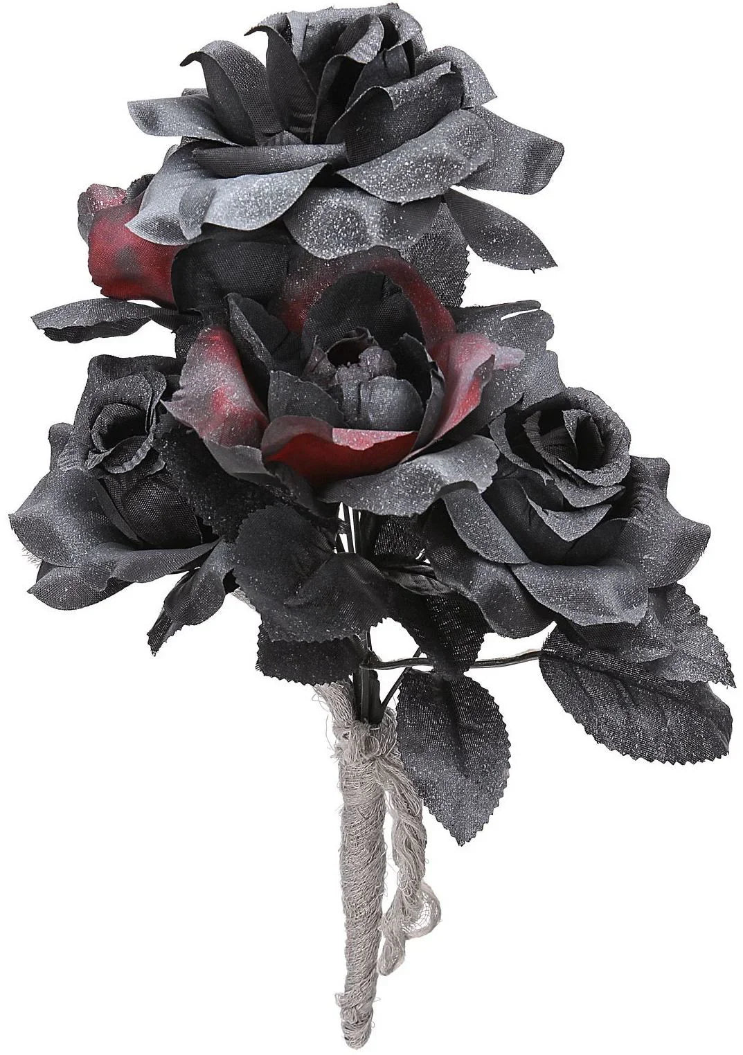 Ramo de Novia con Flores Negras y Rojas Flores Widmann