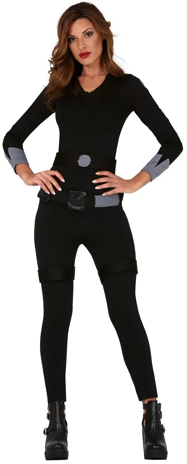 Disfraz de Viuda Asesina Negro para Mujer Superhéroe Guirca