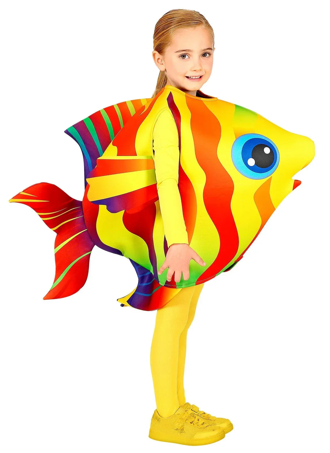 Disfraz de Pez Tropical Amarillo y Rojo Infantil Peces y Animales Marinos Widmann
