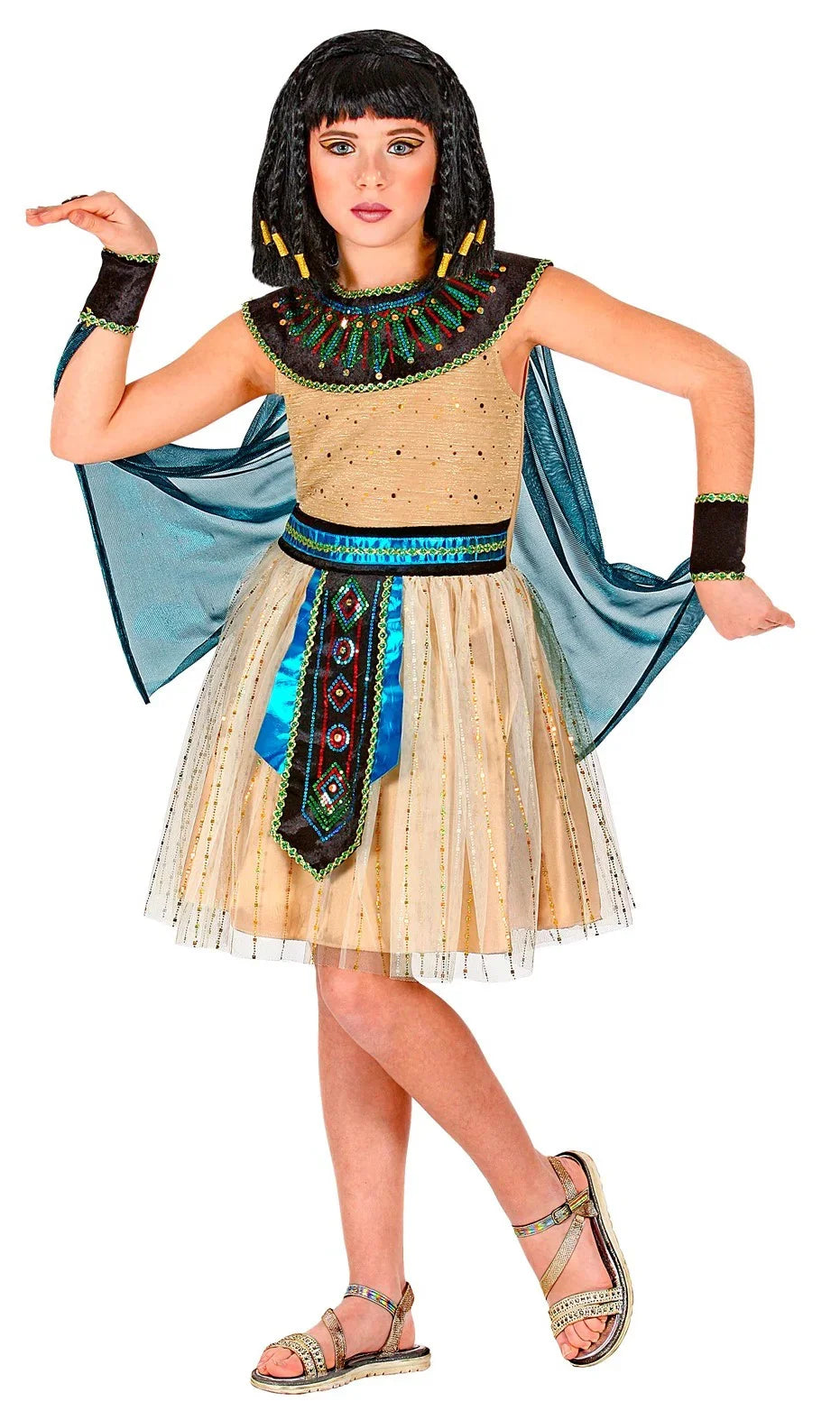Disfraz de Emperatriz Egipcia Elegante para Niña Egipcio Widmann
