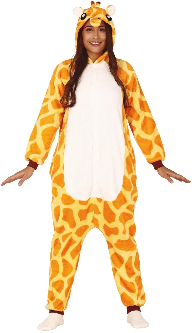 Disfraz de Jirafa Pijama de Peluche para Adulto Jirafa Guirca