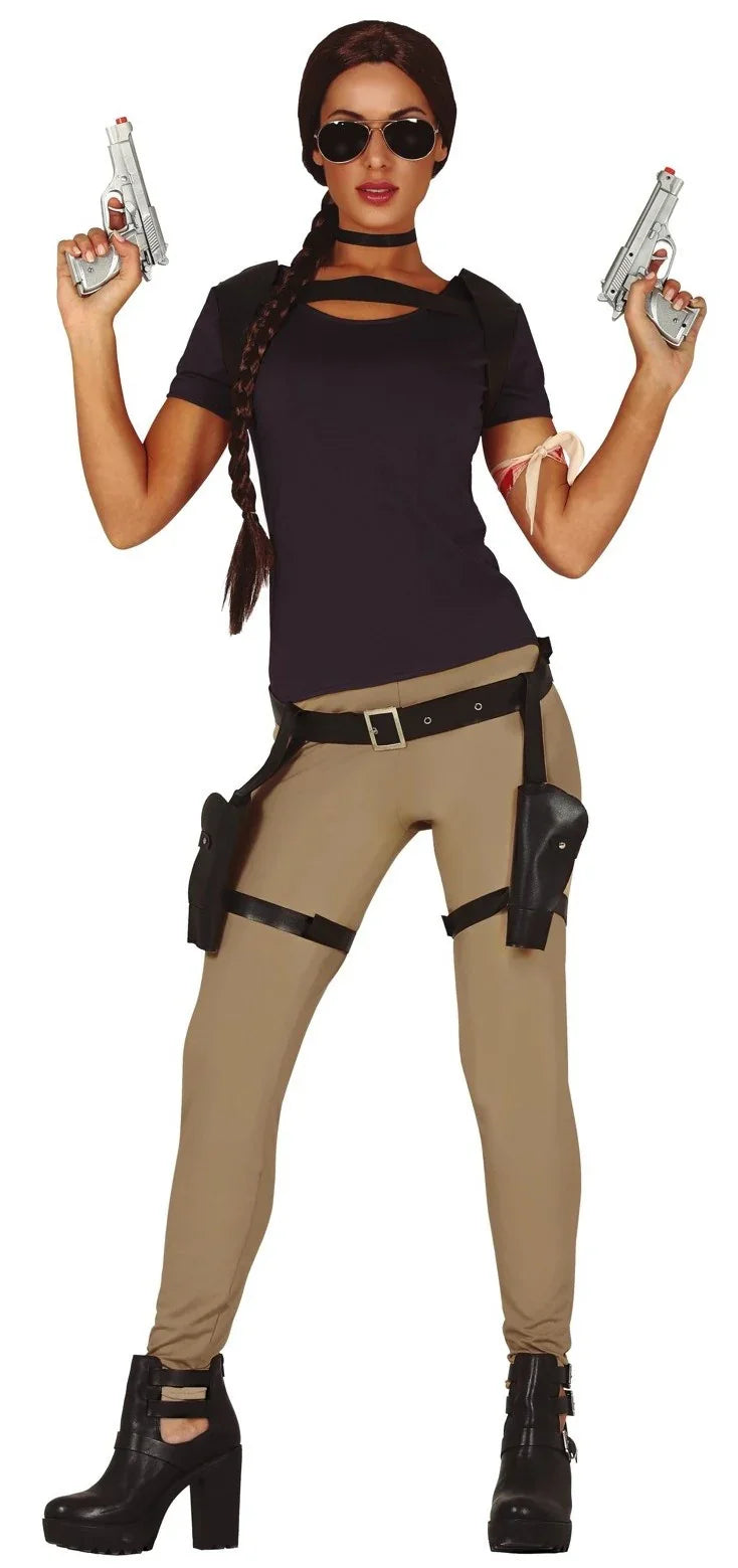 Disfraz de Aventurera Lara Croft para Mujer Videojuegos Guirca