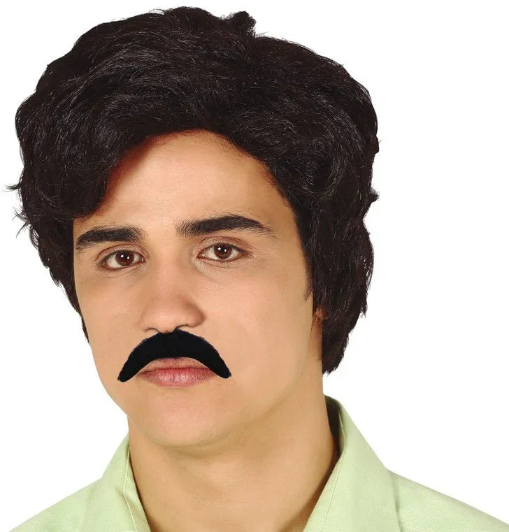 Peluca de Pablo Escobar con Bigote Pelucas Morenas Guirca