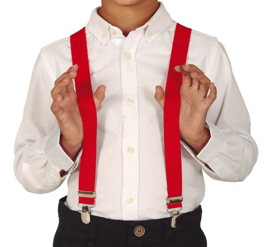 Tirantes Rojos Infantiles Corbatas, Pajaritas y Tirantes Guirca