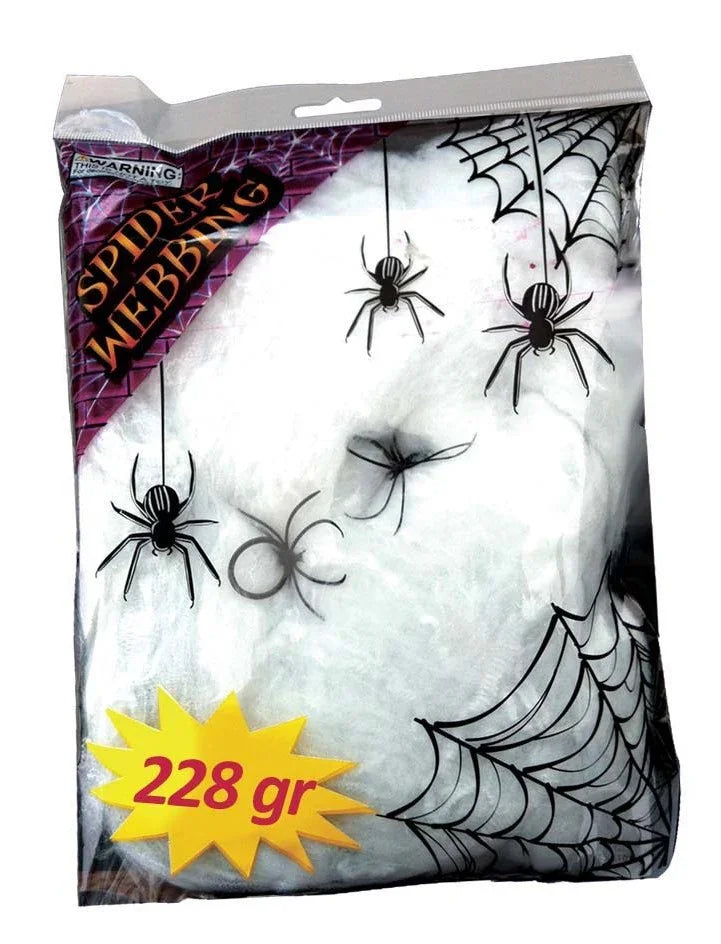 Bolsa de Telarañas con Arañas Negras de 228g Arañas y Telarañas Guirca