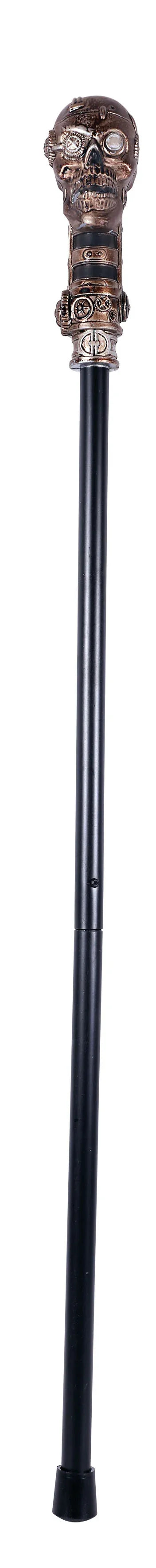 Bastón Steampunk con Calavera de Engranajes Complementos Steampunk EuroCarnavales