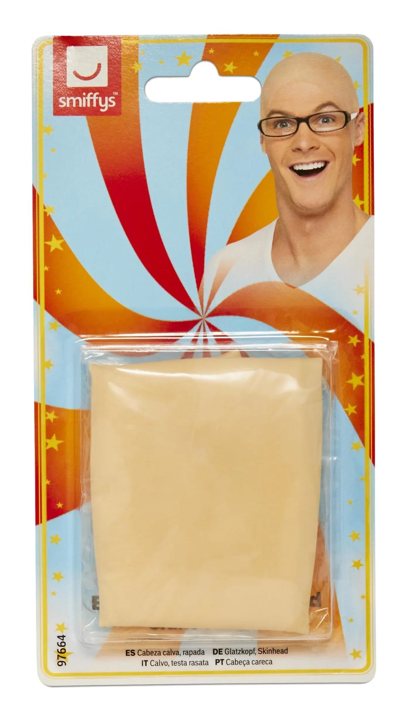 Calva de Cabeza Rapada de Látex Calvas Smiffys