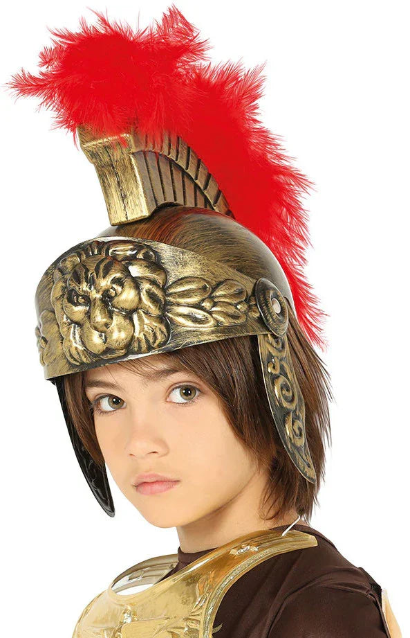 Casco Romano con Penacho Infantil Cascos Guirca