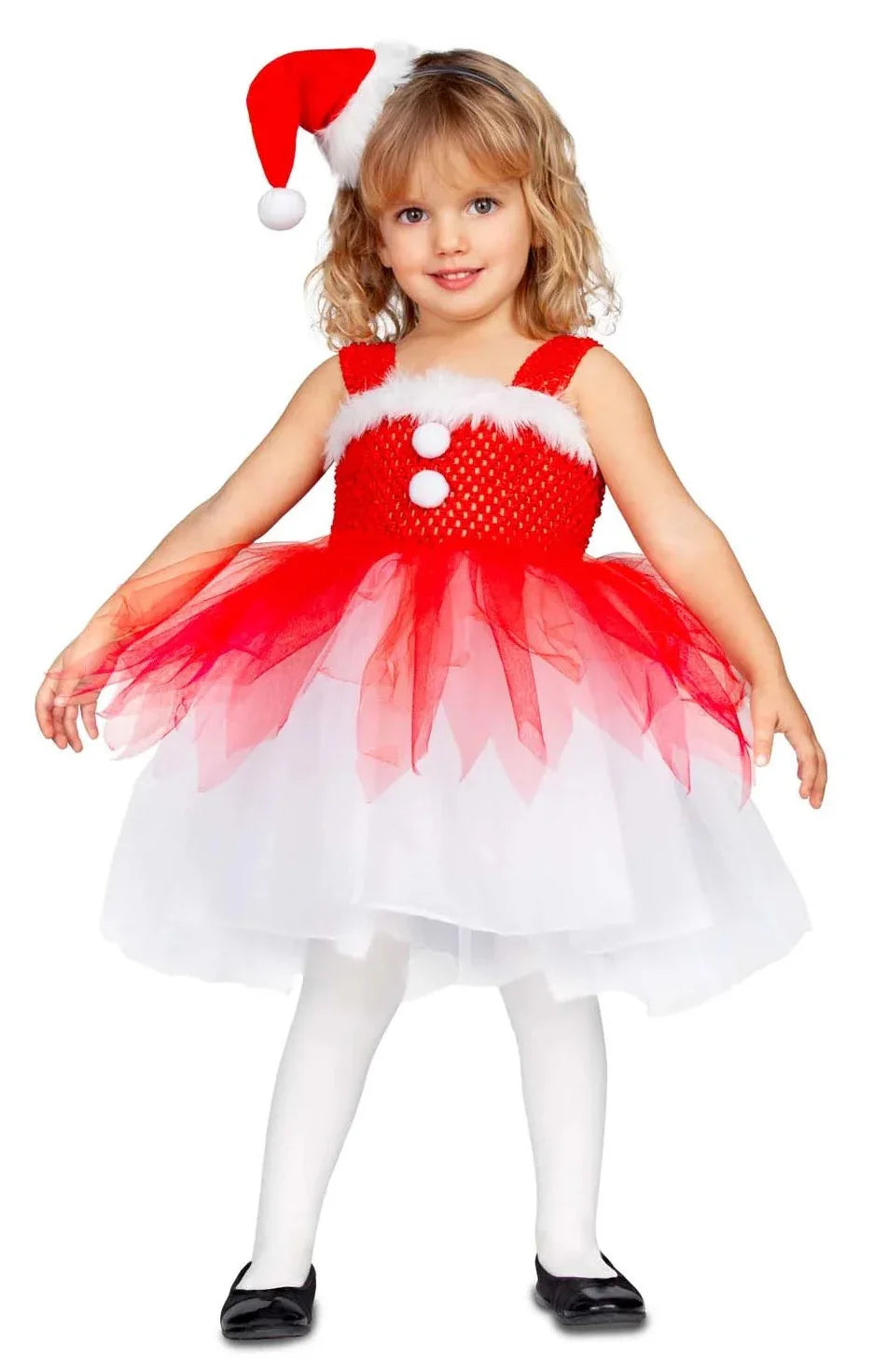 Disfraz de Mamá Noel con Tutú para Niña Papa Noel y Mama Noel Viving