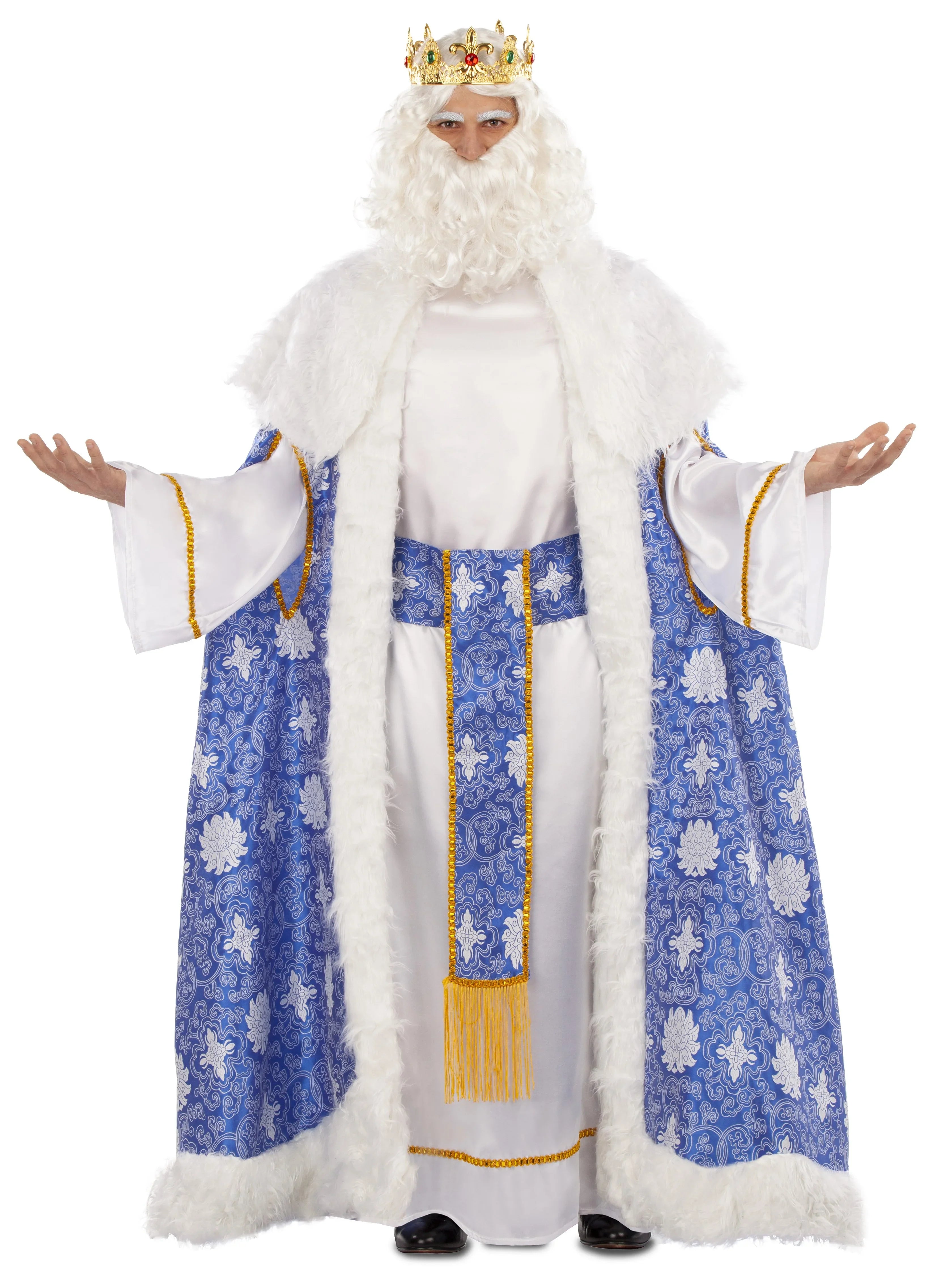 Disfraz de Rey Mago Melchor con Capa para Hombre Reyes Magos y Pajes Viving