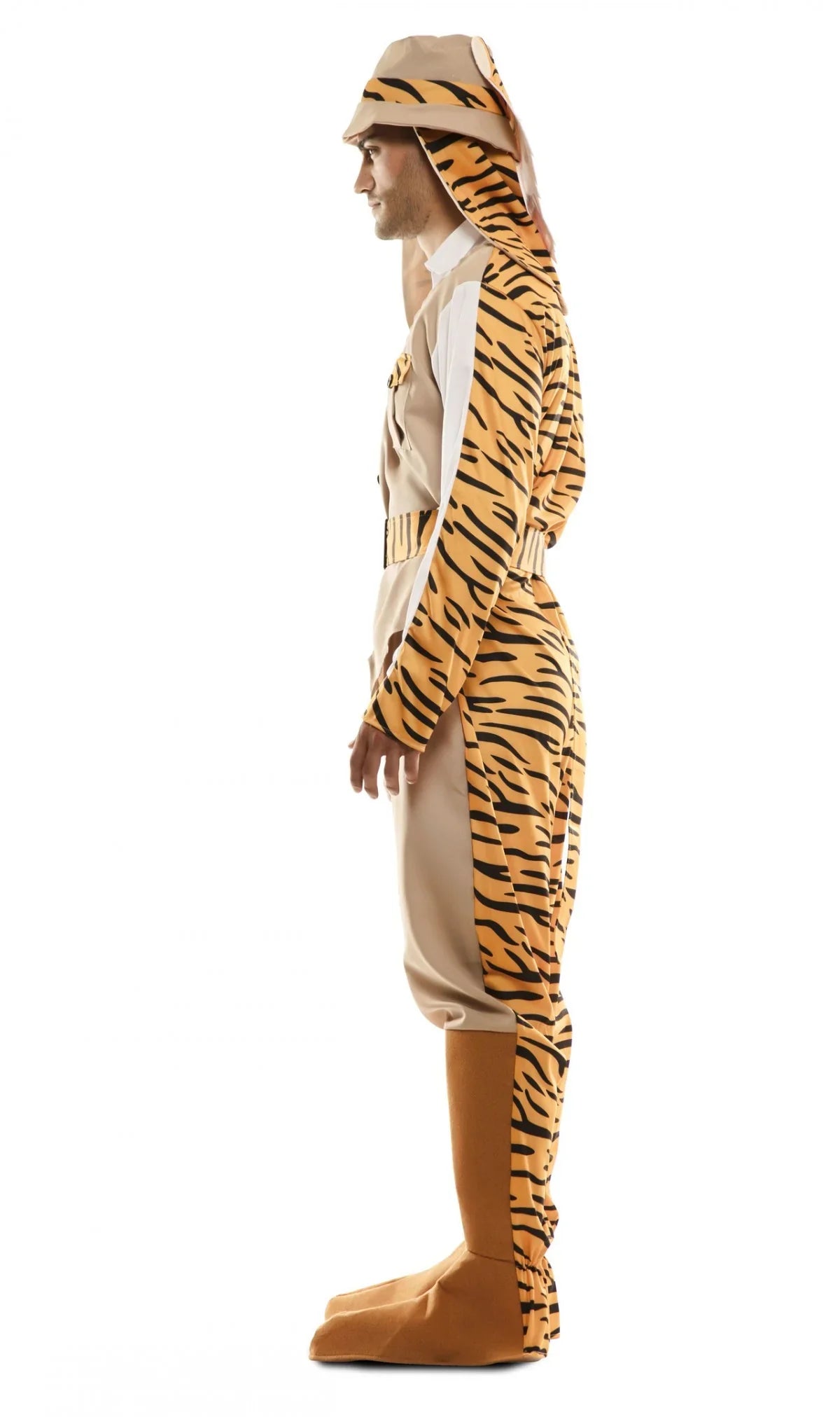 Disfraz Doble de Cazador y Tigre para Adulto Exploradores EuroCarnavales