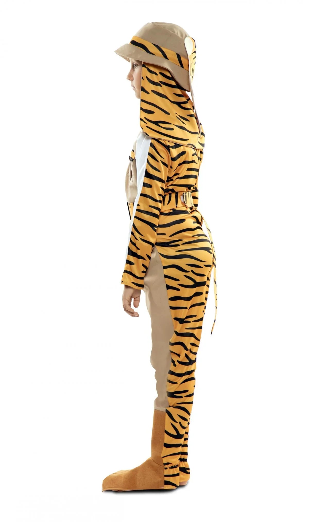 Disfraz Doble de Cazador y Tigre para Niño Exploradores EuroCarnavales