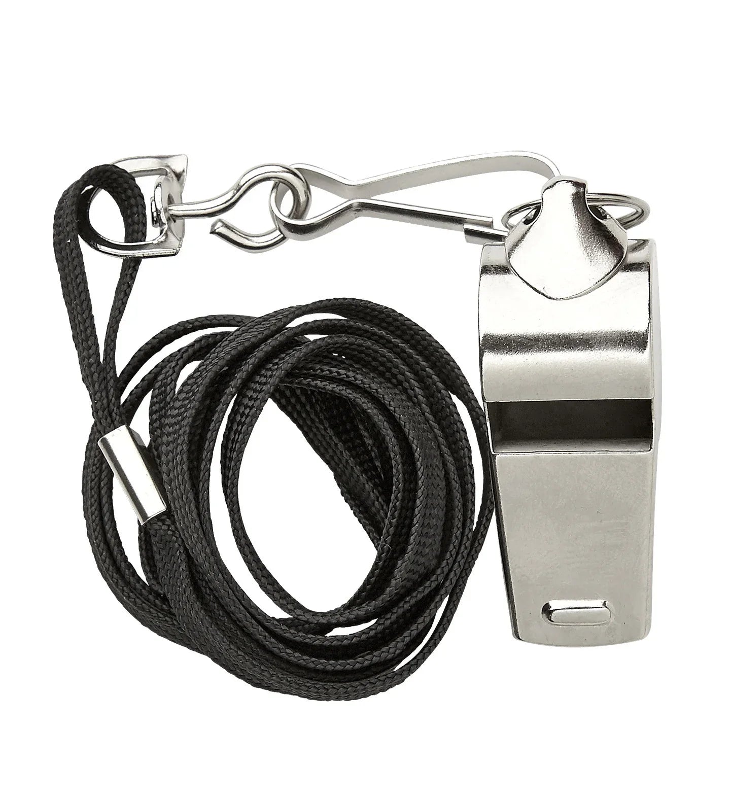 Silbato de Árbitro Metálico con Cordel Complementos Deportes y Animadoras Widmann