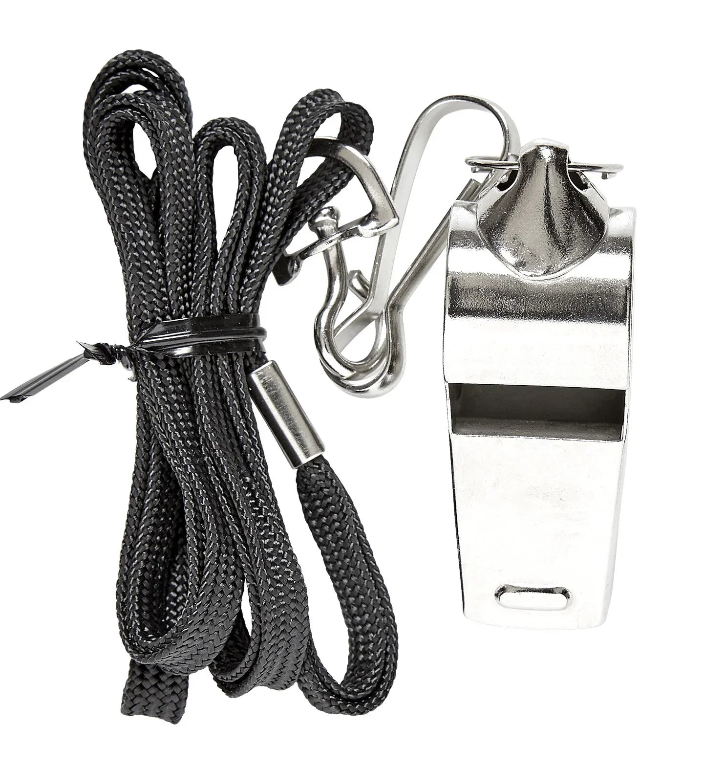 Silbato de Árbitro Metálico con Cordel Complementos Deportes y Animadoras Widmann