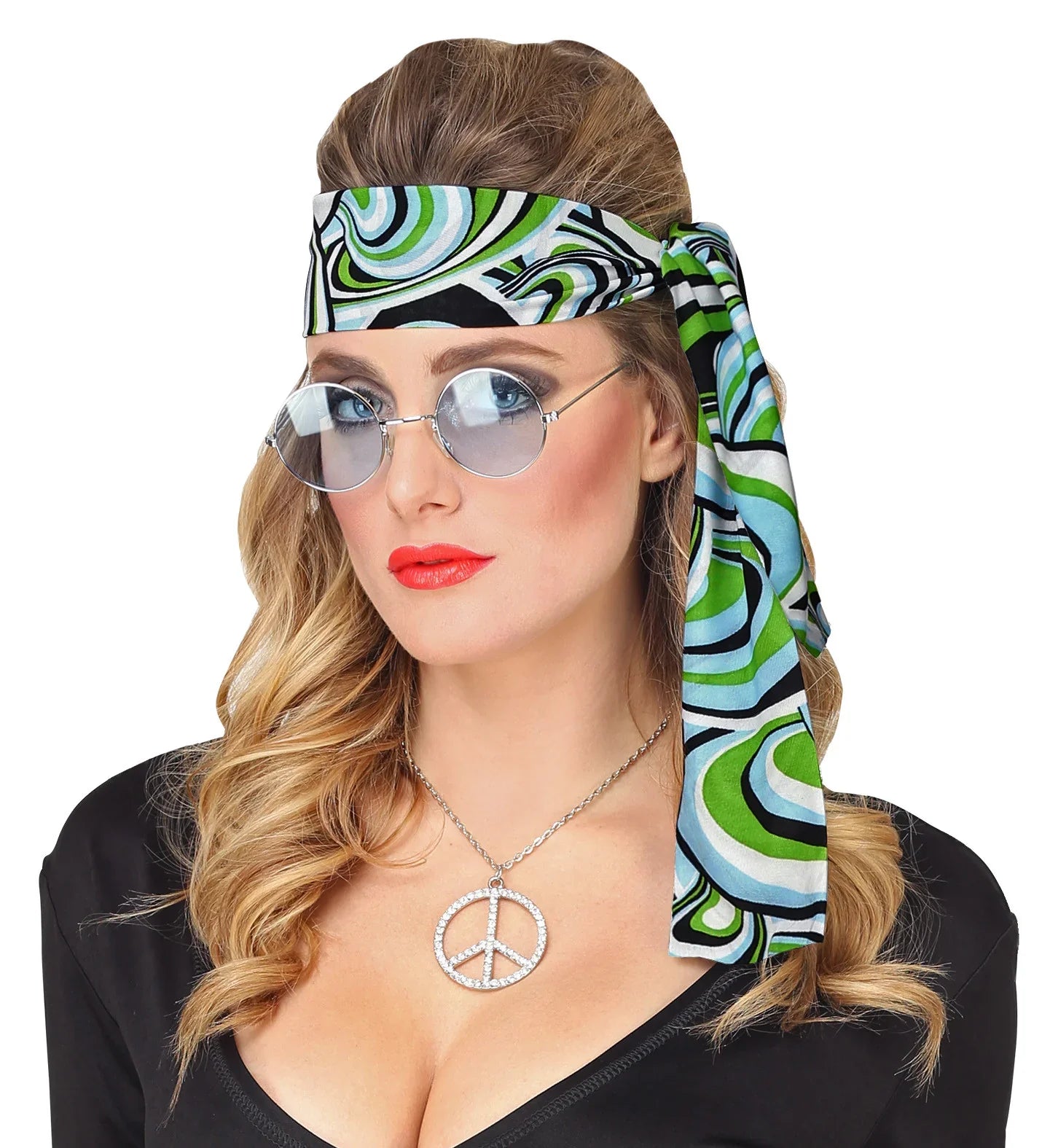 Bandana Años 70 con Ondas de Colores Años 70 Widmann