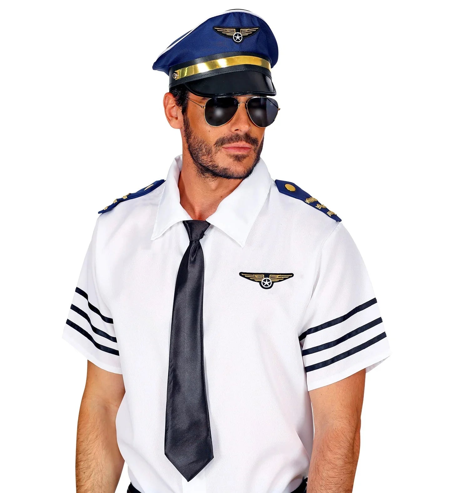Kit de Disfraz de Piloto de Avión para Adulto Pilotos y Aviadores Widmann