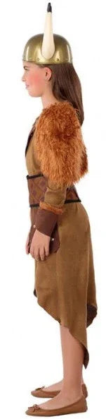 Disfraz de Vikinga Bárbara para Niña Vikingos Infantiles Atosa